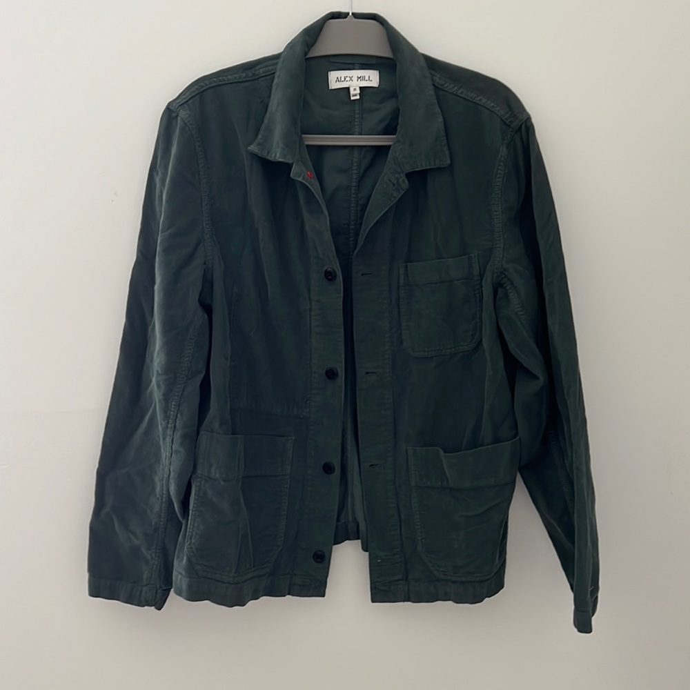 Alex Mill Dark Green Casual Button Down Shirt